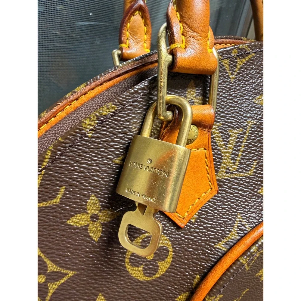 Louis Vuitton Monogram Ellipse PM Handbag Brown M51127 Vintage Made in France